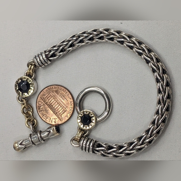 Sterling 14k David and Ronnie Bracelet - Picture 4 of 7